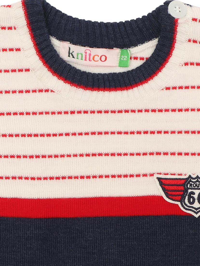 kids long sleeved striped sweater - 21360135 - Standard Image - 3