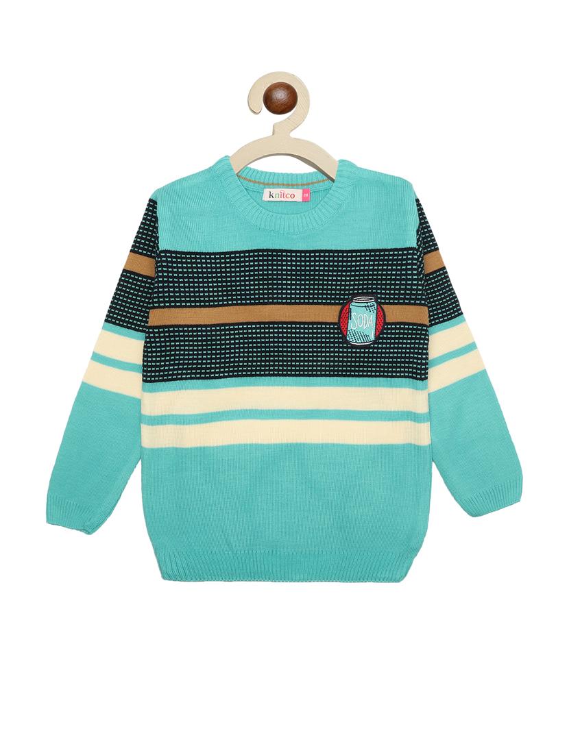 kids long sleeved striped sweater - 21360144 - Zoom Image - 0