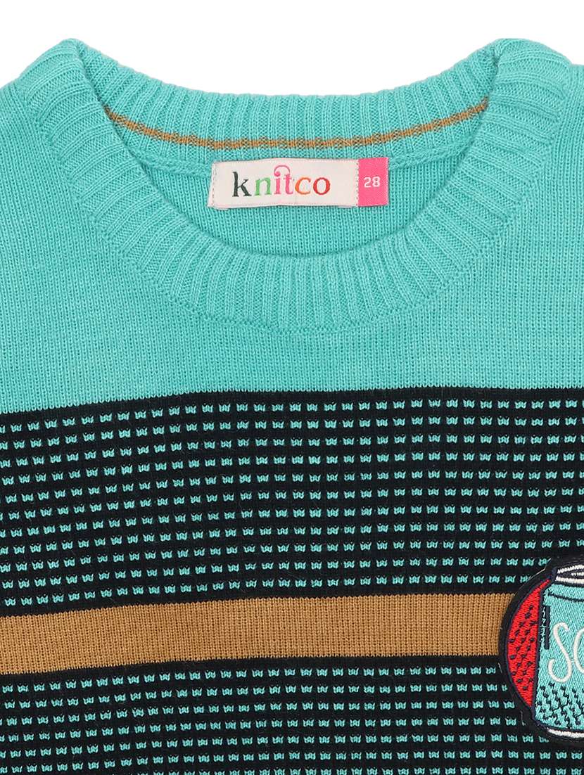 kids long sleeved striped sweater - 21360144 - Standard Image - 3