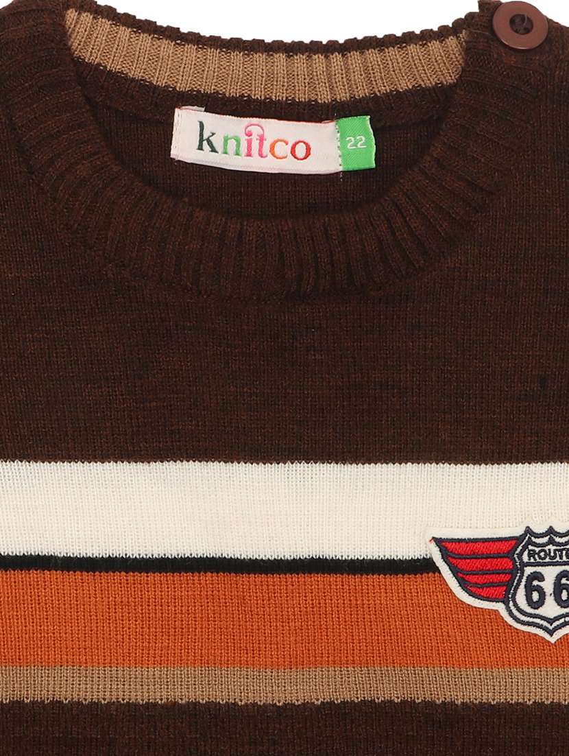 boys striped long sleeves sweater - 21360152 -  Standard Image - 3