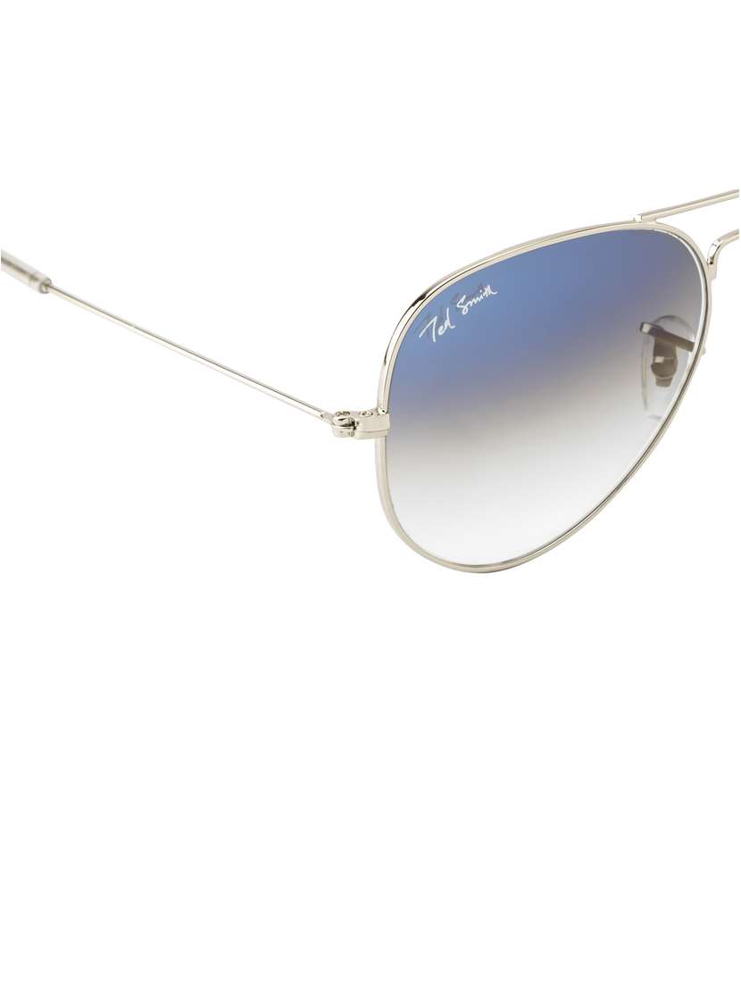 ted smith blue graded aviator sunglasses for men women|full rim & metal frame|medium to large face ( 60-18-140 ) - 21360192 -  Standard Image - 5