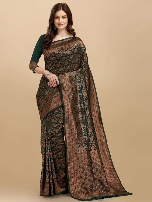 women self design banarasi saree with blouse - 21360711 - Standard Image - 0