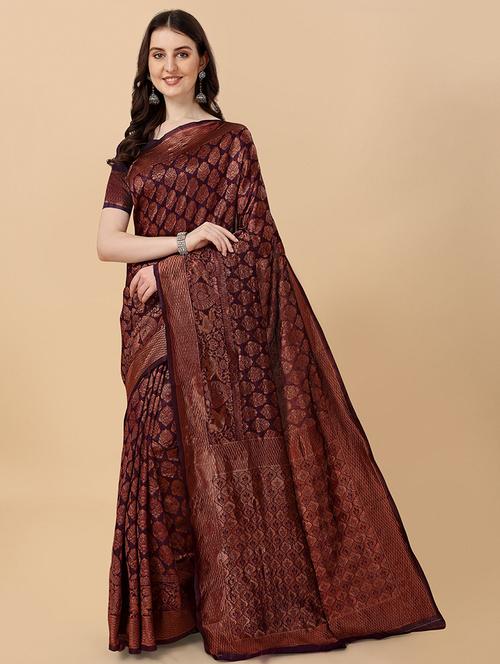 women zari work kanjivaram saree - 21360859 -  Standard Image - 0
