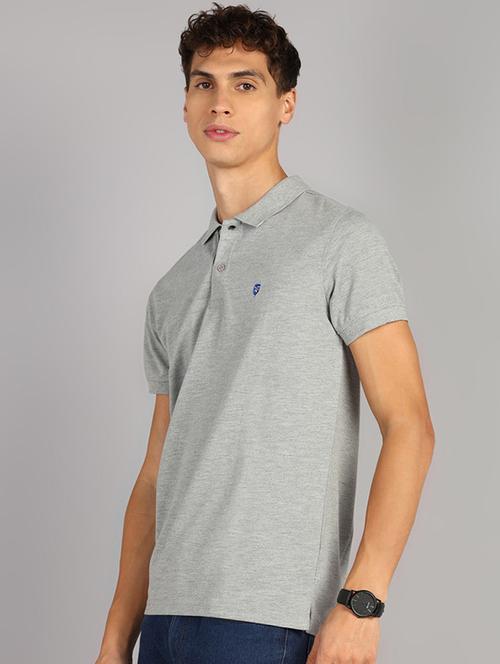 men polo neck solid t-shirt - 21361194 - Standard Image - 0