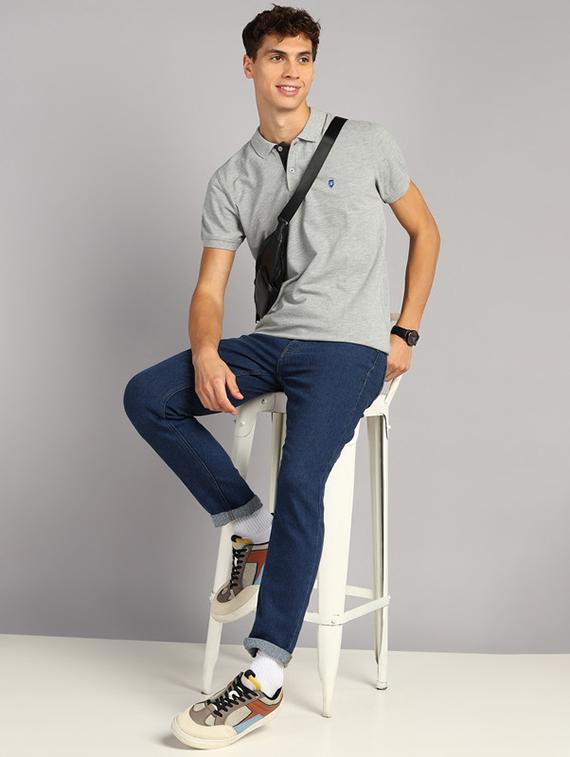 men polo neck solid t-shirt - 21361194 - Standard Image - 3