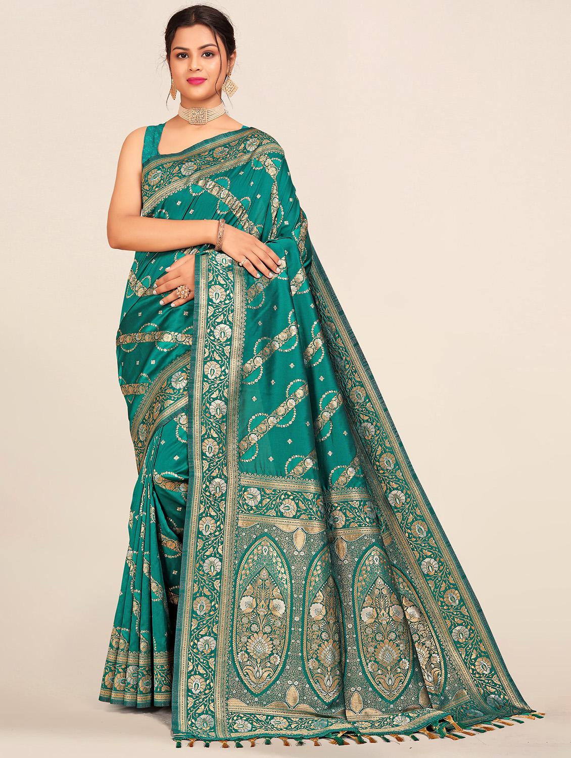 women self design banarasi saree - 21363760 - Zoom Image - 0