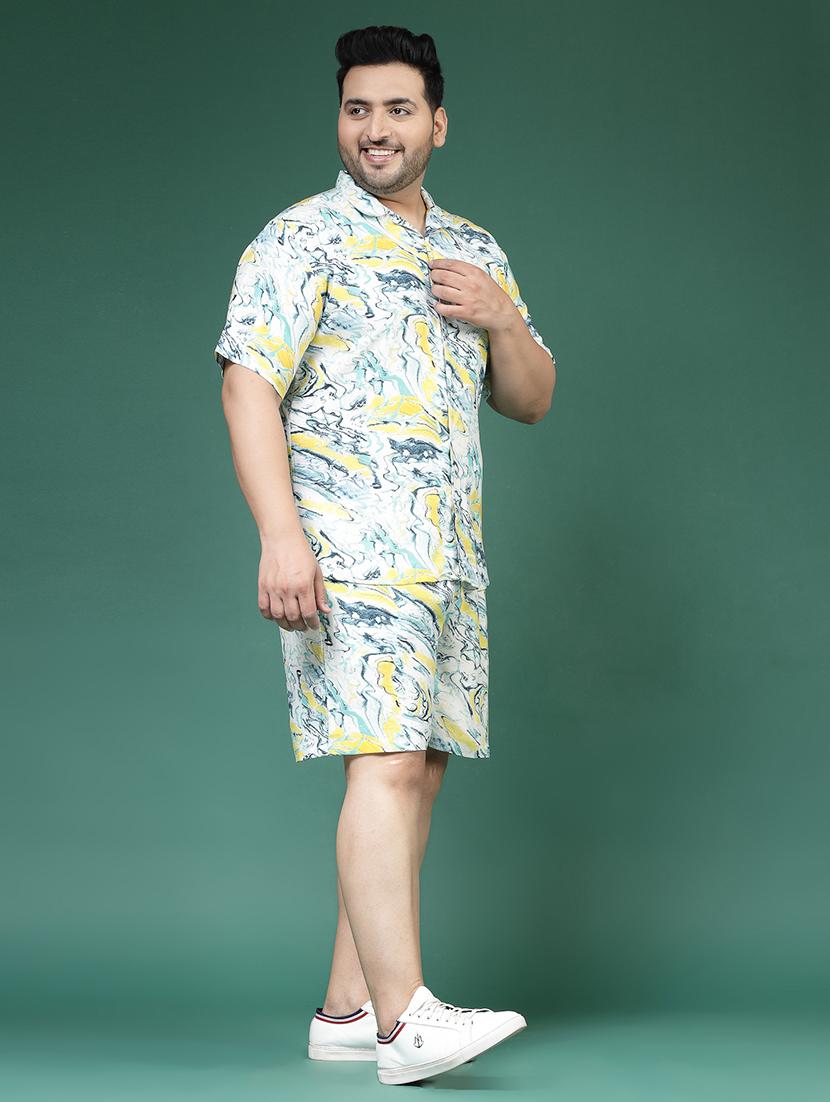 men abstract printed co-ord sets - 21364393 -  Zoom Image - 0
