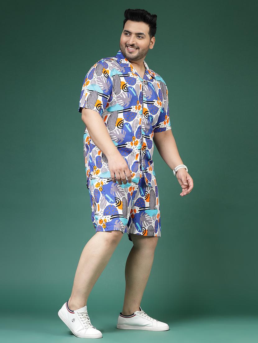 men multi color printed co-ord sets - 21364401 - Zoom Image - 0