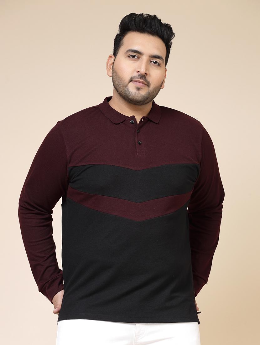 men color block plus size t-shirt - 21364562 - Zoom Image - 0