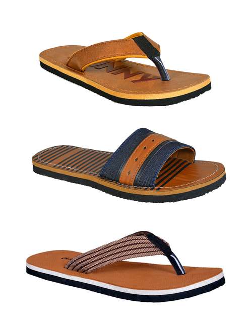 men pack of 3 slip on flip flops - 21364915 -  Standard Image - 0