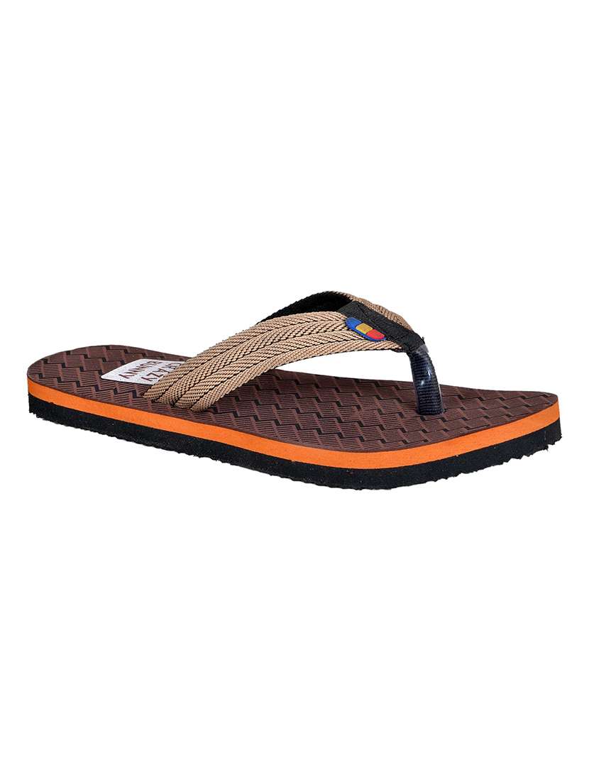 men solid slip on flip flop