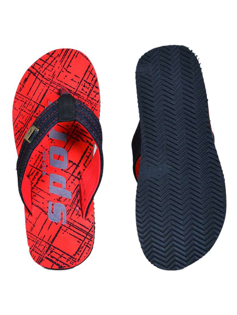 men red slip on flip flop - 21364954 -  Standard Image - 3