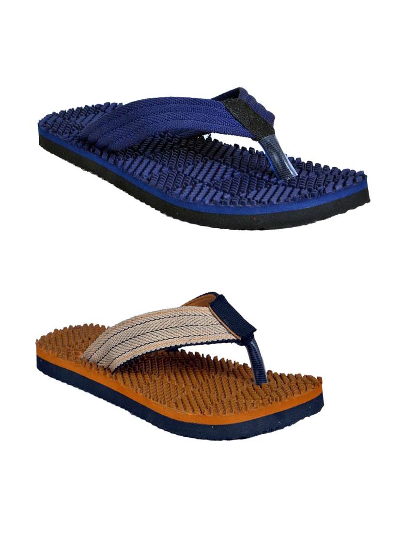 men pack of 2 slip on flip flops