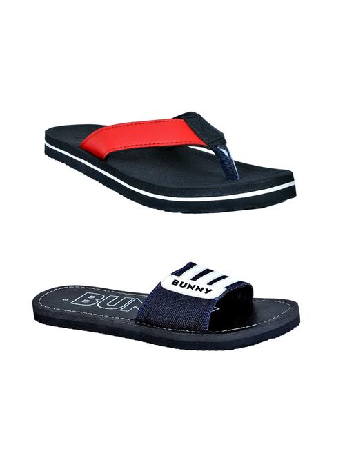 men pack of 2 slip on flip flops - 21364974 -  Standard Image - 0