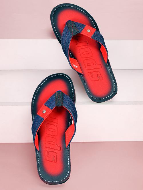 men red slip on flip flop - 21364981 -  Standard Image - 0