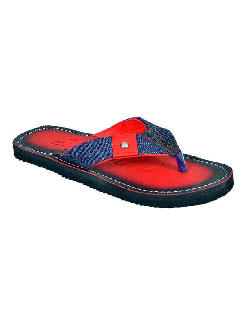 men red slip on flip flop - 21364981 - Standard Image - 3