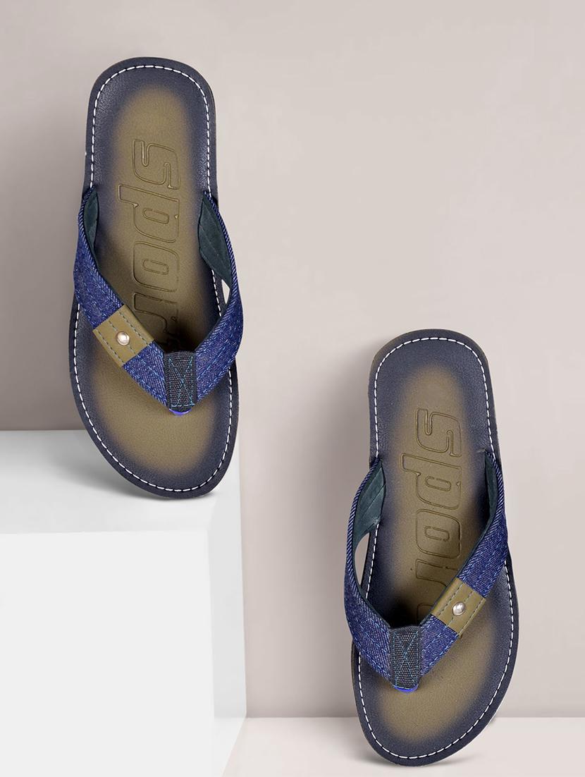 men olive slip on flip flop - 21364985 - Zoom Image - 0