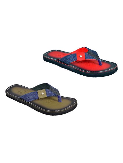 men pack of 2 slip on flip flops - 21364986 - Standard Image - 0