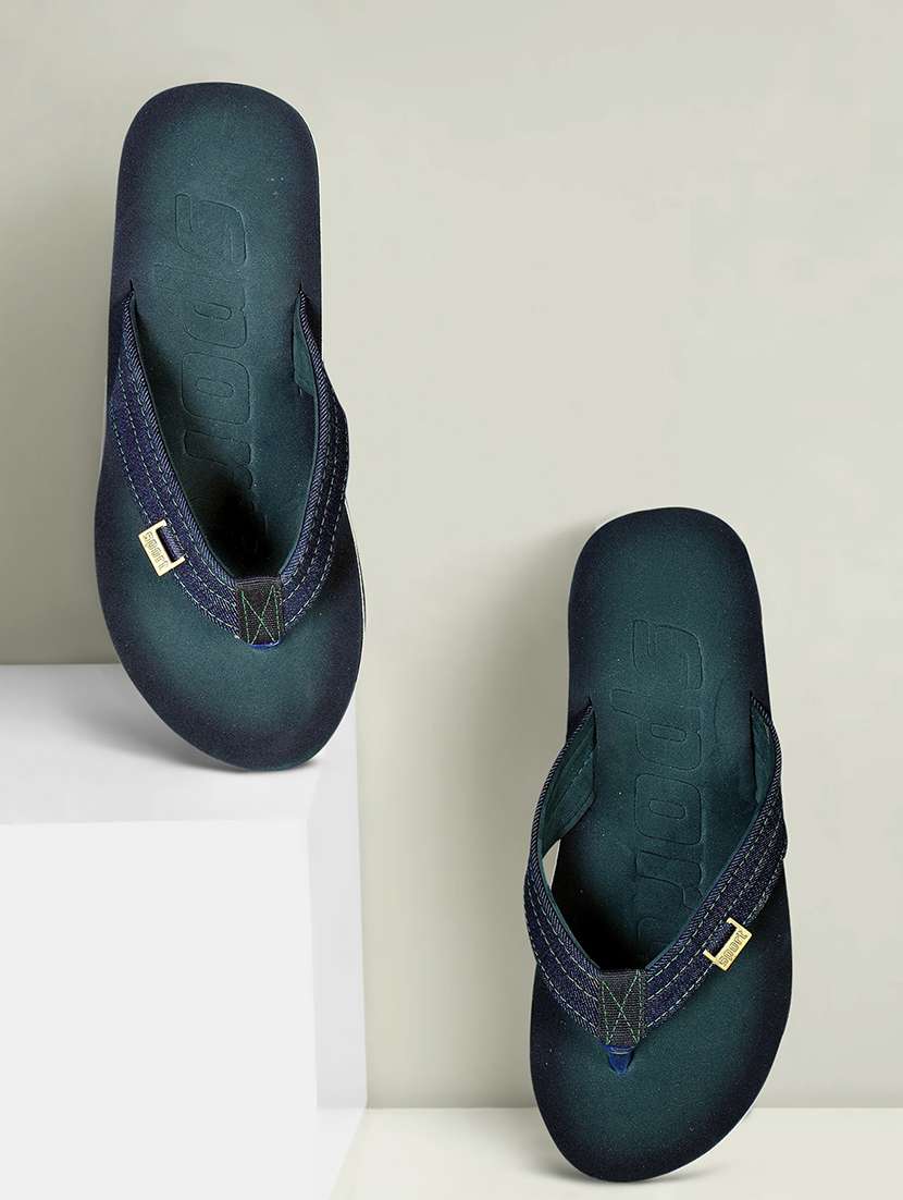 men green slip on flip flop