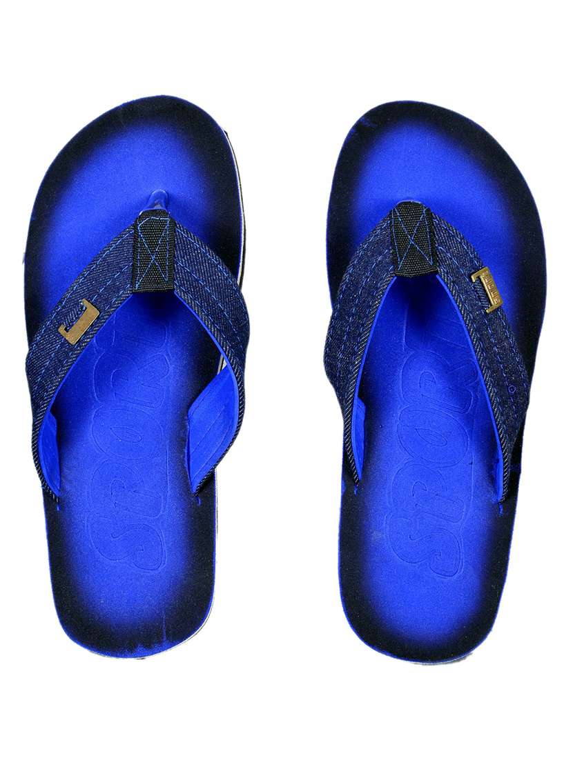 men blue slip on flip flop - 21364997 -  Standard Image - 3