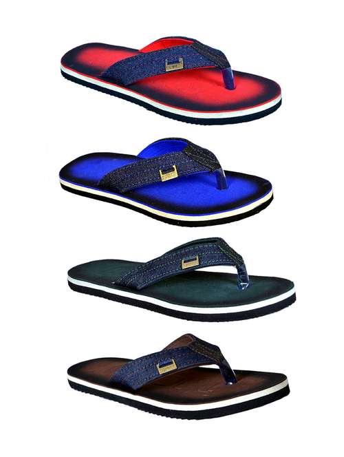 men pack of 4 slip on flip flops - 21365024 -  Standard Image - 0