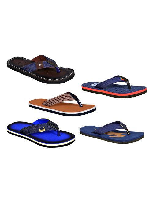 men pack of 5 slip on flip flops - 21365029 -  Standard Image - 0