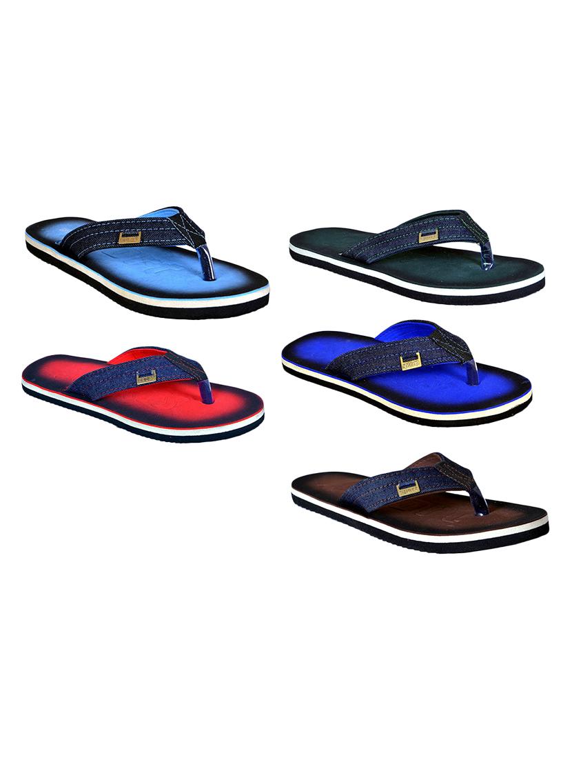 men pack of 5 slip on flip flops - 21365030 - Zoom Image - 0
