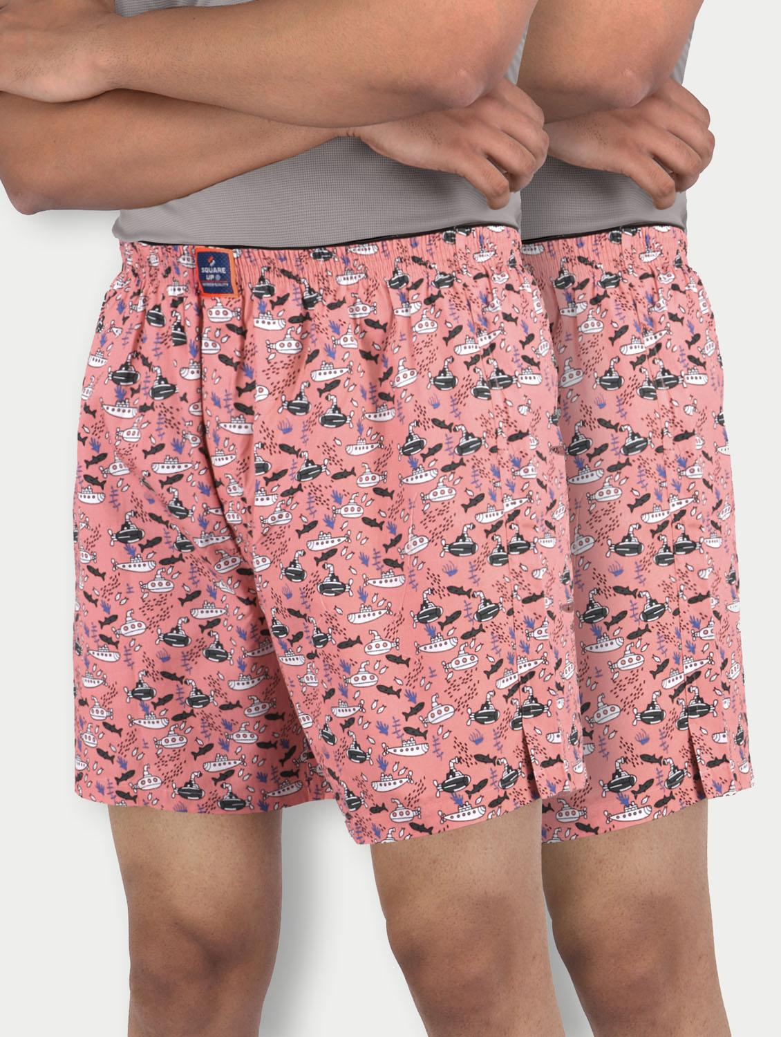 pack of 2 printed mid rise boxers - 21365144 - Zoom Image - 0