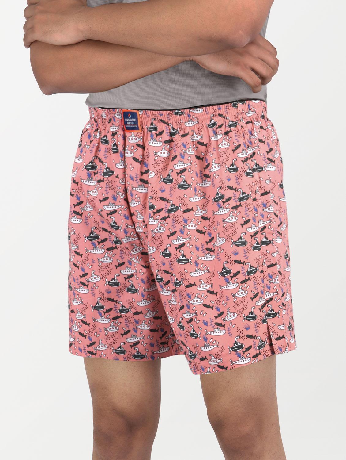 men's printed mid rise boxers - 21365145 - Zoom Image - 0