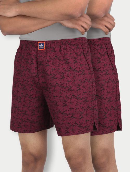 pack of 2 printed mid rise boxers  - 21365162 -  Standard Image - 0