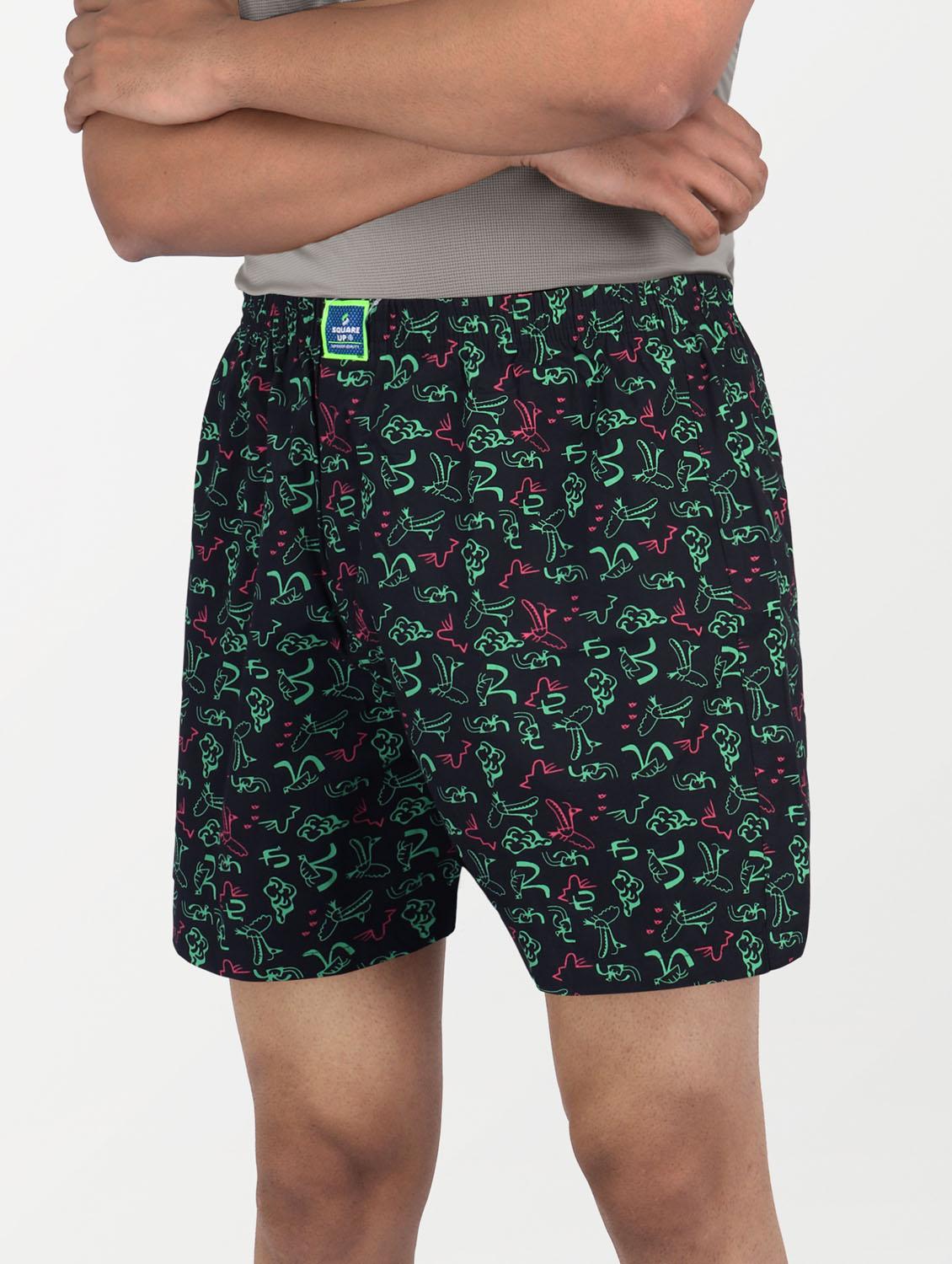 men's printed mid rise boxers - 21365170 - Zoom Image - 0