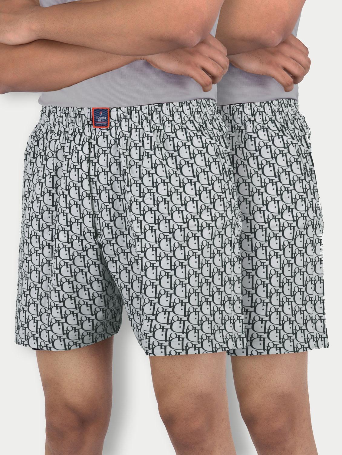 pack of 2 printed mid rise boxers  - 21365189 -  Zoom Image - 0