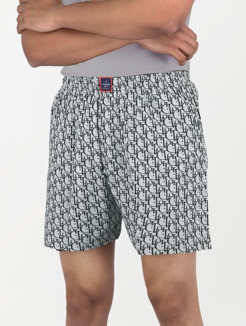 men's printed mid rise boxers - 21365190 - Standard Image - 0