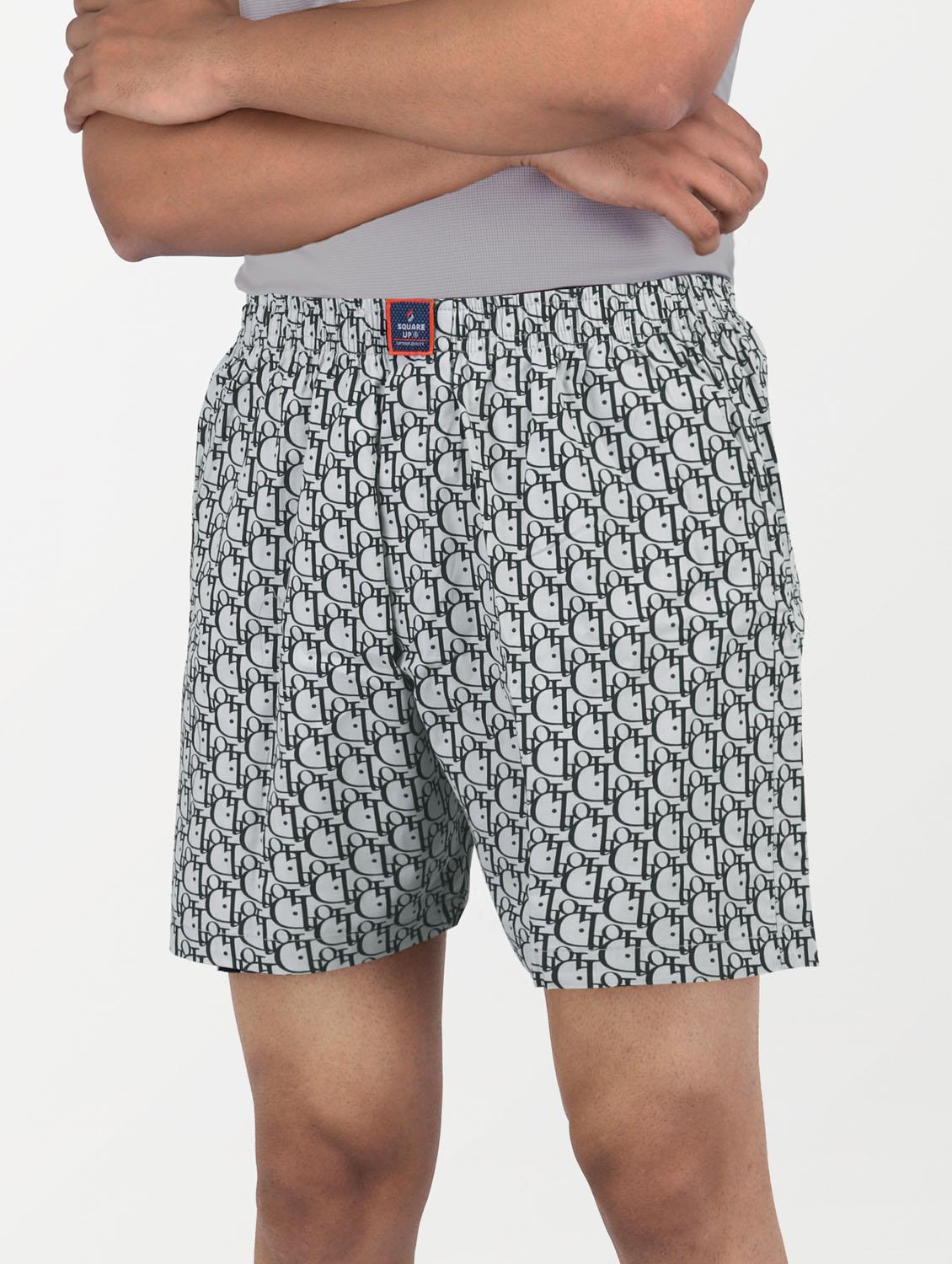 men's printed mid rise boxers - 21365190 - Zoom Image - 0