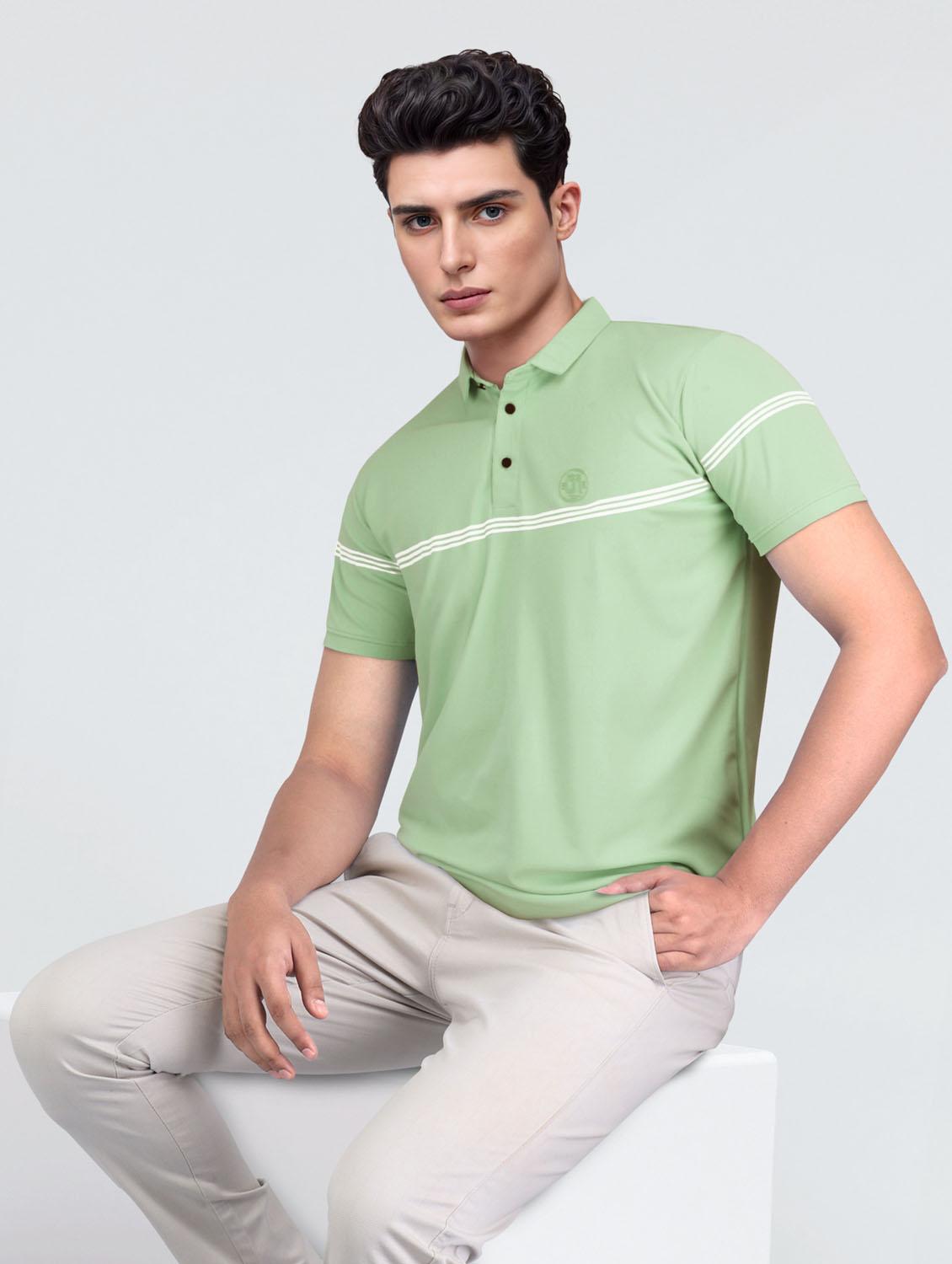 men's striped polo t-shirt - 21365194 - Standard Image - 3