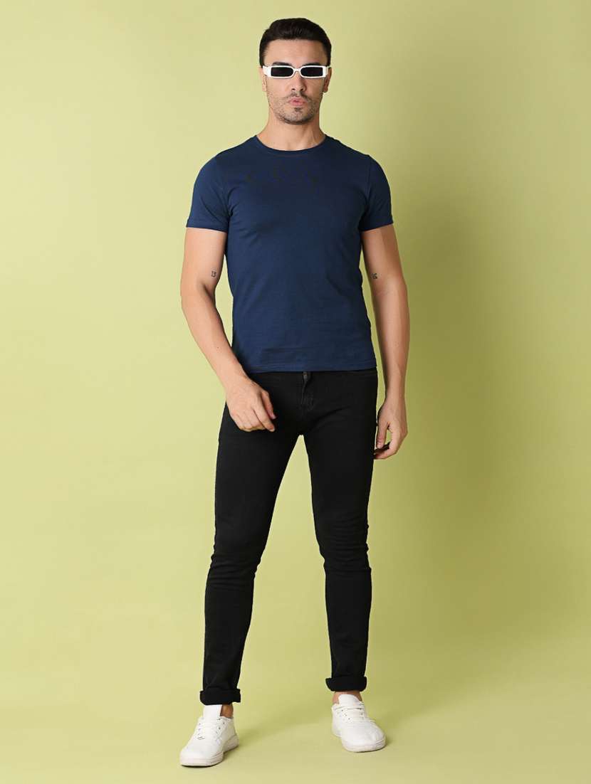 men solid round neck t-shirt - 21365489 -  Standard Image - 3