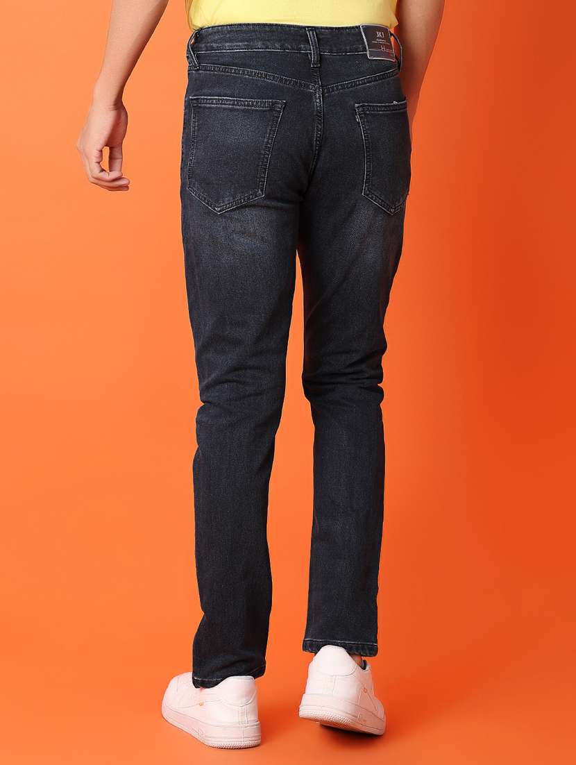 men mid rise plain slim fit jean - 21365609 - Standard Image - 3