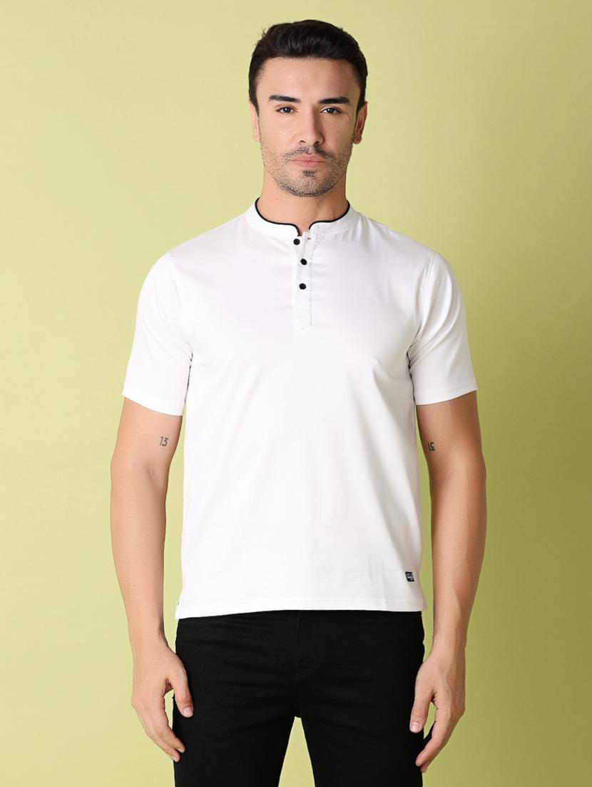 men solid short sleeve t-shirt - 21366126 -  Zoom Image - 0