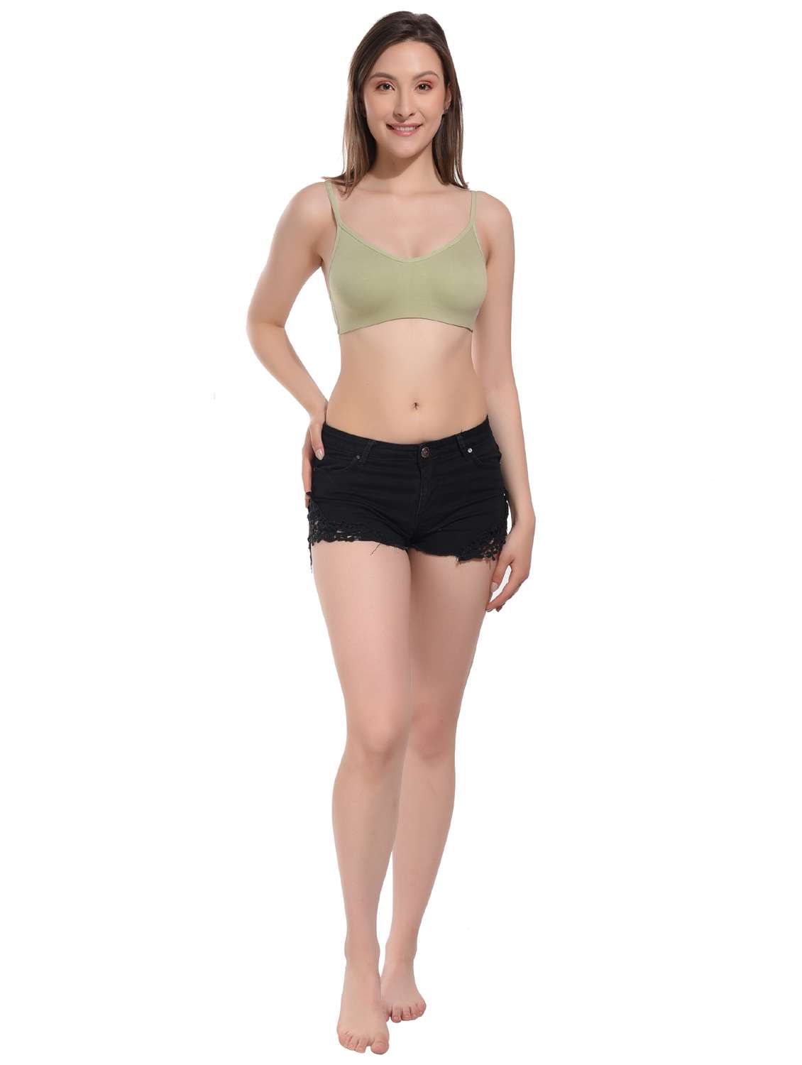 neo mint cotton tshirt bra - 21367131 -  Standard Image - 3
