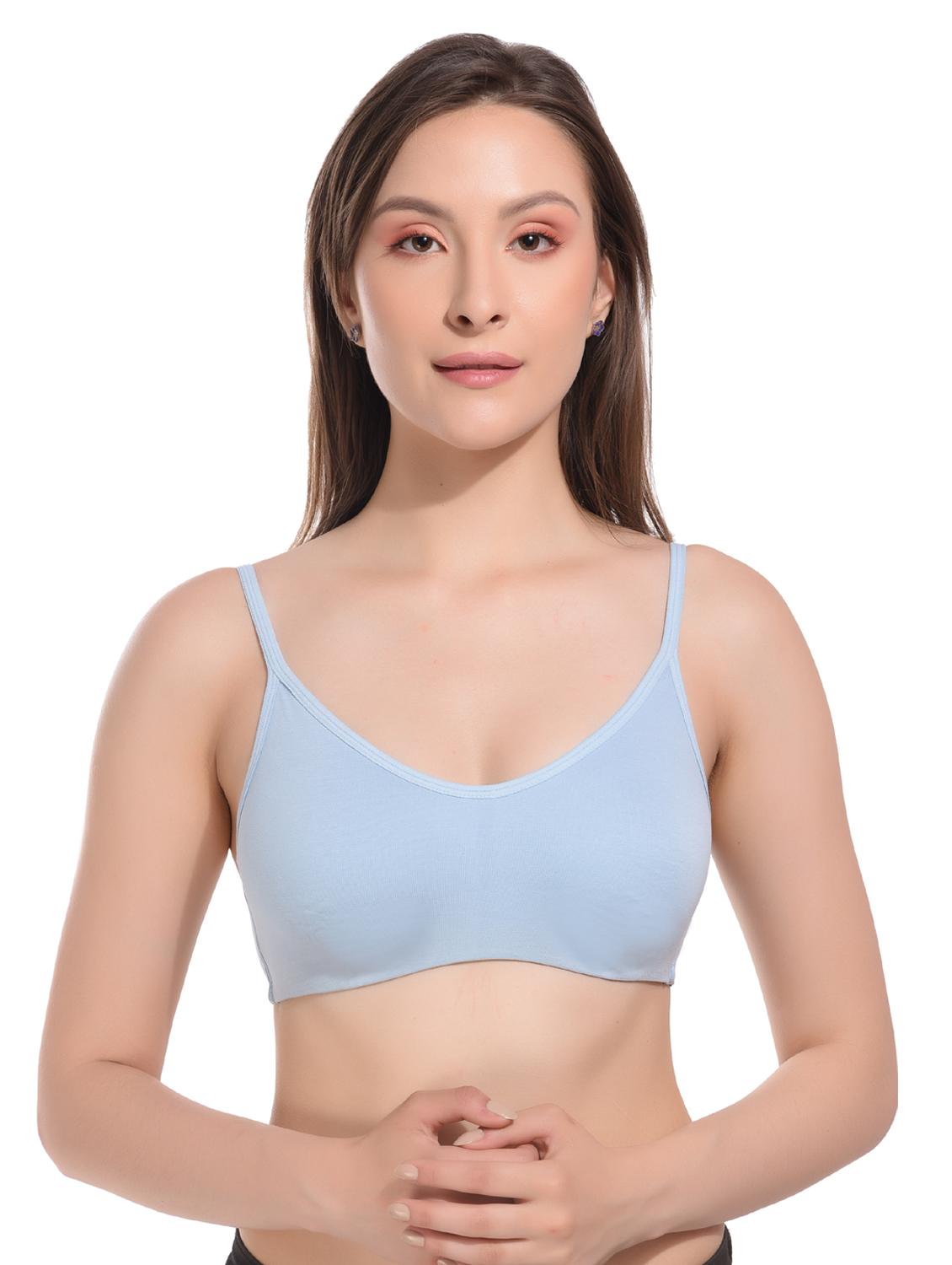 light blue cotton tshirt bra - 21367132 - Zoom Image - 0