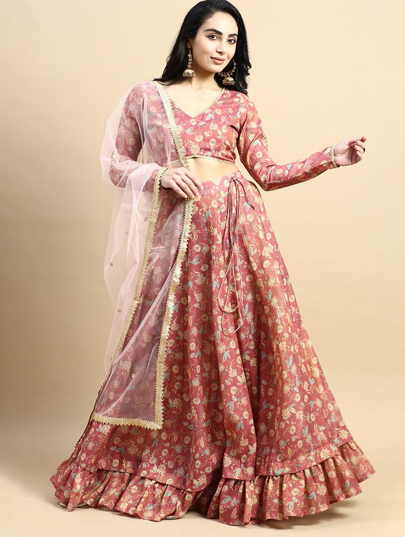 pink floral printed stitched blouse - 21367159 - Standard Image - 3