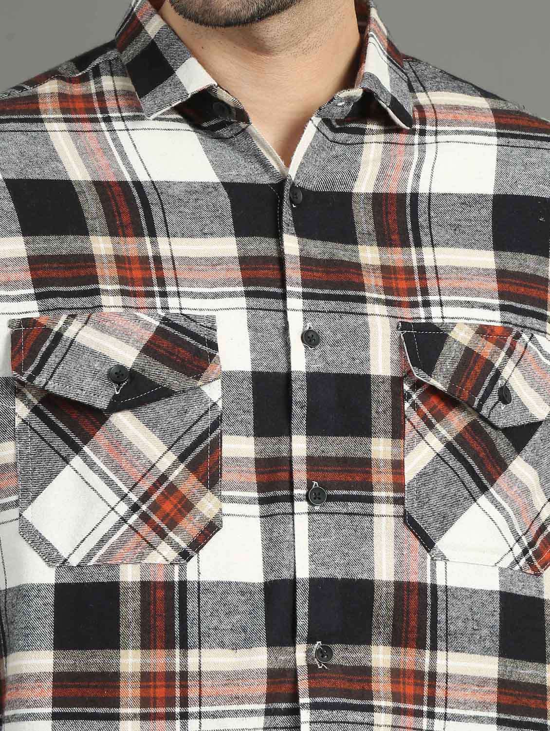 men checkered cotton casual shirt - 21367517 -  Standard Image - 5