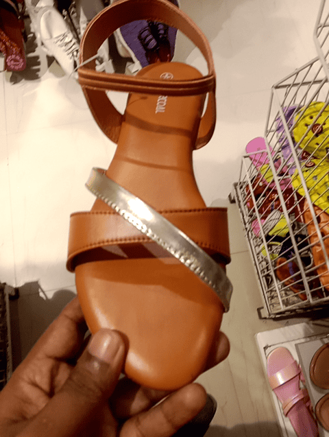 tan pu (polyurethane) sandals - 21368284 -  Standard Image - 0