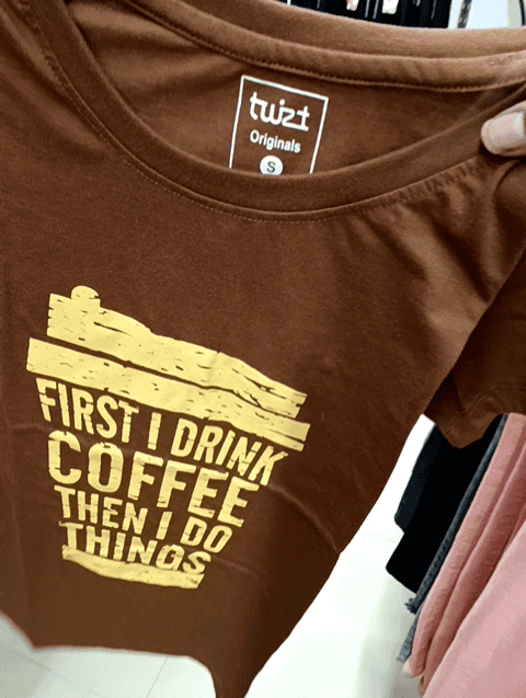 dark brown poly cotton tshirt - 21368304 - Standard Image - 0