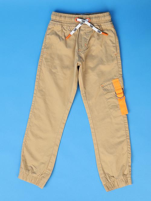 boys mid rise solid cargo - 21368308 -  Standard Image - 0