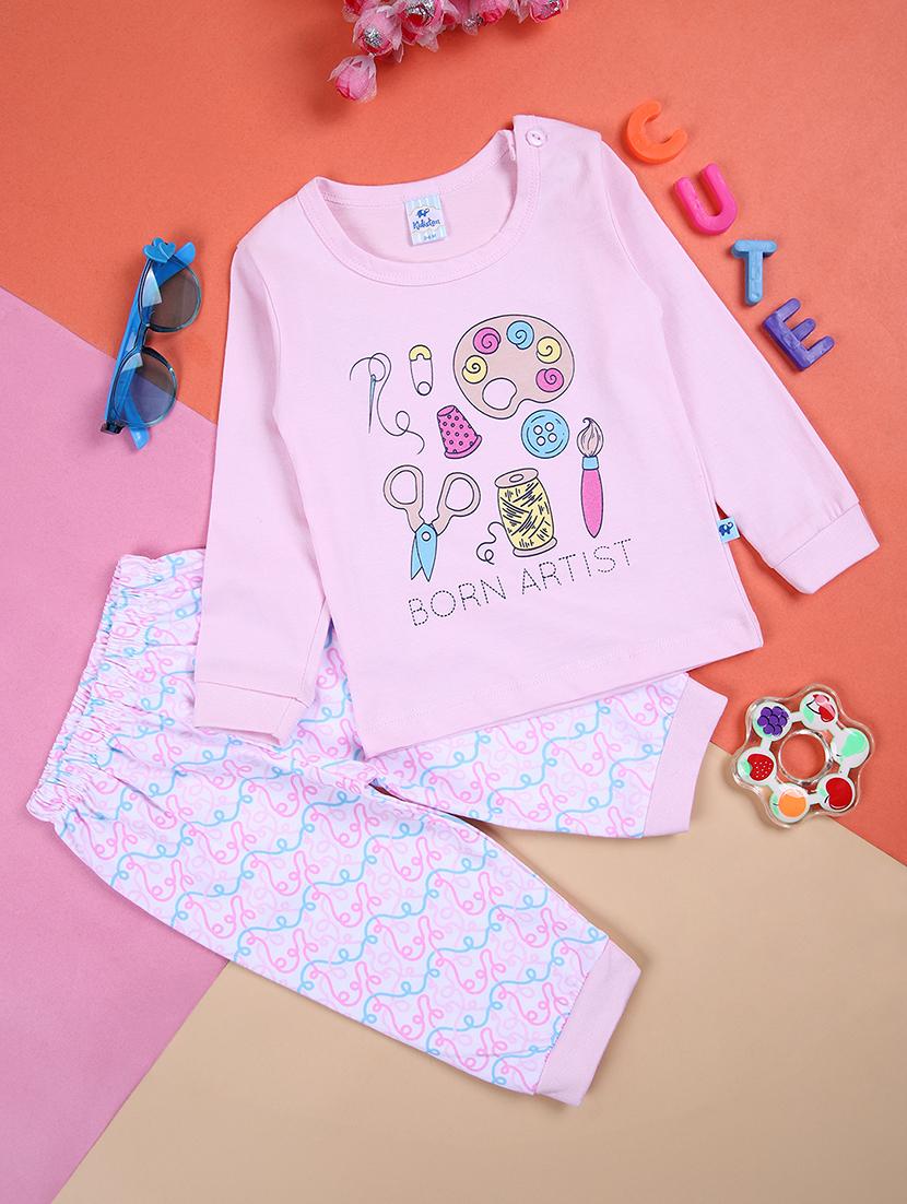 kids printed full length twin set - 21369040 - Zoom Image - 0