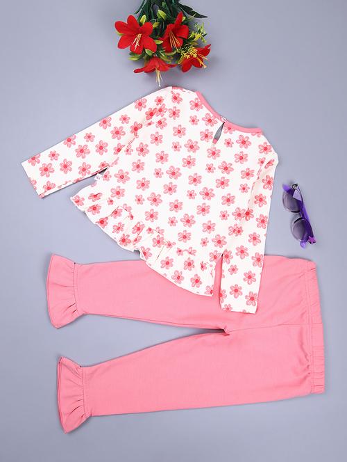 girls floral printed full length sets - 21369053 -  Standard Image - 0
