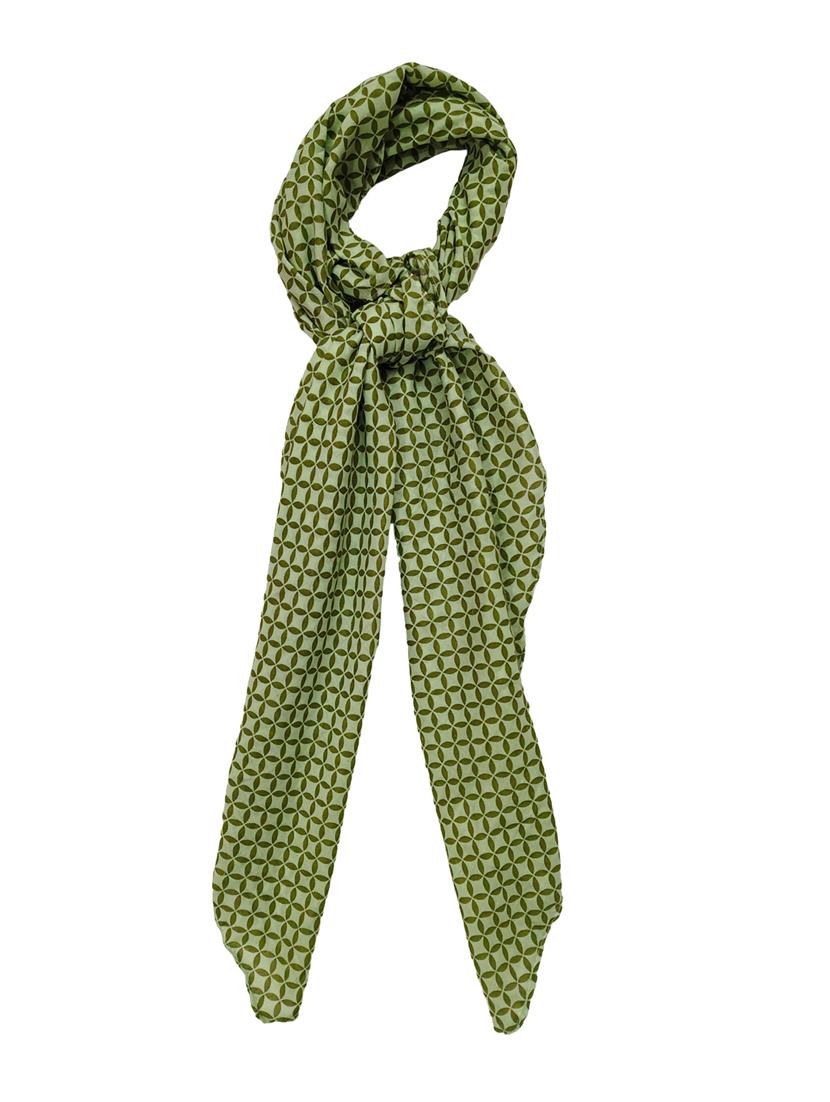 green printed cotton scarf - 21369245 - Zoom Image - 0