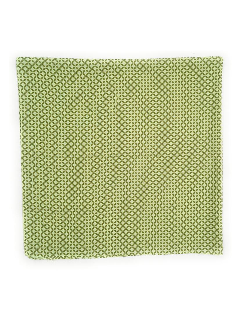 green printed cotton scarf - 21369245 - Standard Image - 3