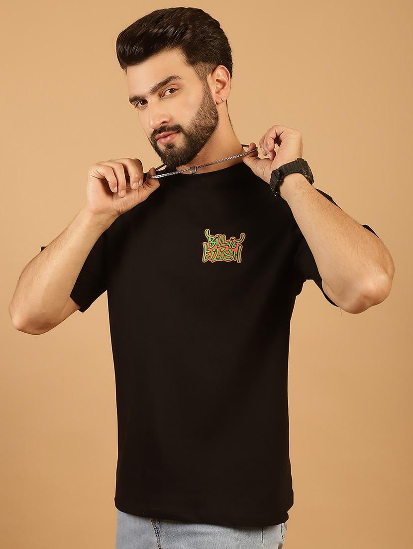 men round neck back print t-shirt - 21369582 - Standard Image - 3